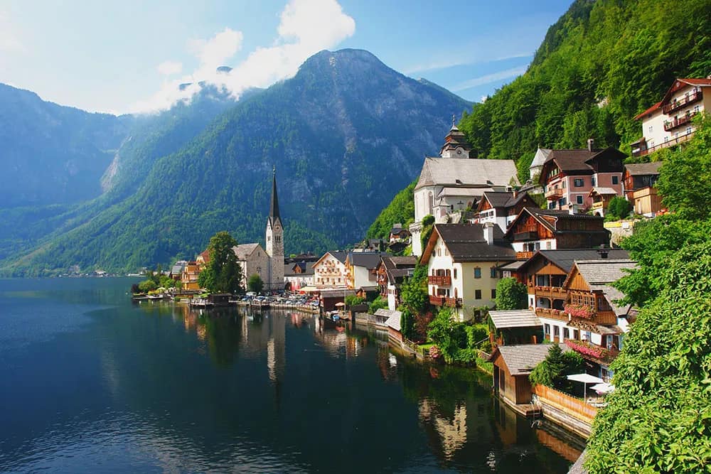 Government of Austria ITH Fully Funded Master’s Scholarships 2025-2026 for Developing Countries 3 village Hallstatt Alps Austria